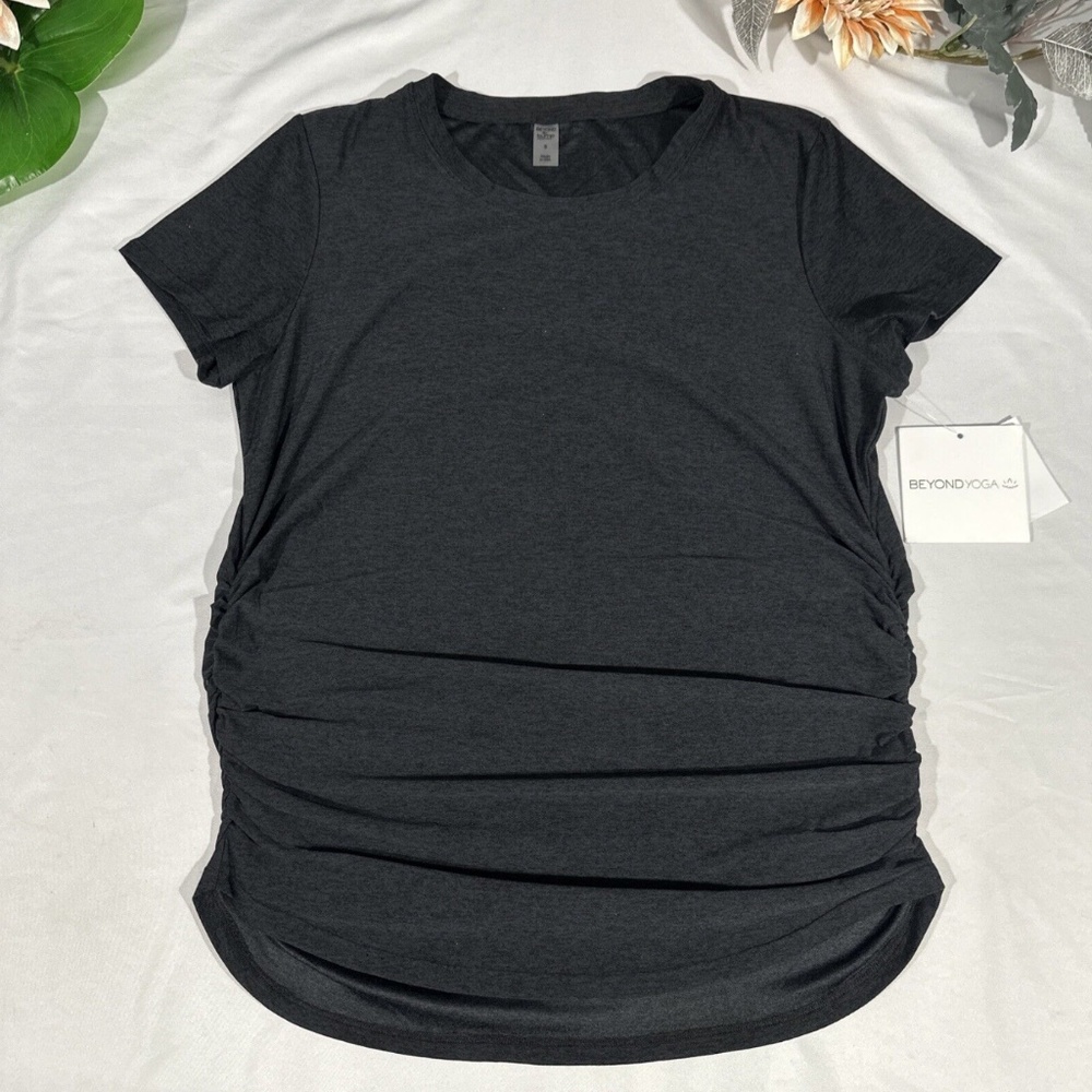 NWT $76 Beyond The Bump Yoga [ Small ] On‎ The Down Low Maternity Top Night